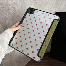 1pc Book-Style Polka Dot Protective Case - Flip Design With Multi-Angle Stand, Minimalist Polka Dot Pattern Protective Case With Pen Slot, Compatible With IPad 10.9/10.2/Air 5th Gen/Pro 11/10th Gen/9.7/Air 2/ (7th Gen)/ (8th Gen)/ Air 4/5/ Pro 11/ 10th Gen 10.9 Inch 2022 Smart Protective Case/ Air 13 (M3 2025) - Multicolor - View 6