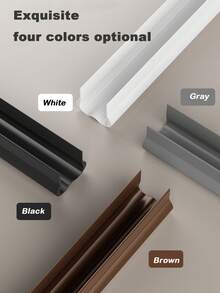 1pc Silent Soundproofing Snap-In PVC Door Bottom Seal Strip - Weatherproof Draft Blocker For Bedroom, AC Room & Door Gap - Ideal For Homeowners & Renters, Perfect Housewarming Gift - View 1