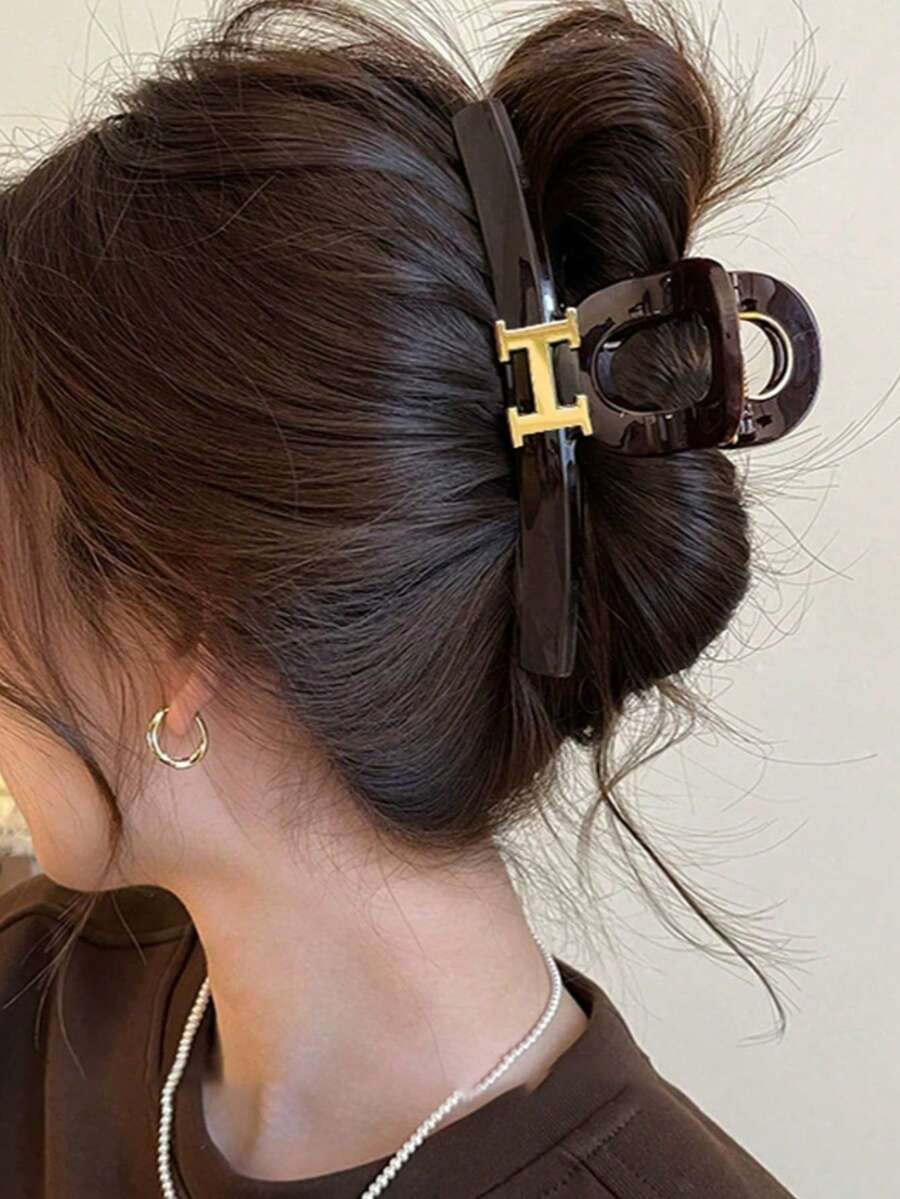 2/1pc Women's Exquisite Hair Claw Clips, Multi-Functional Styling Hair Clips, Suitable For Daily, Office And Special Occasions, Non-Slip Summer Hair Accessories - Multicolor - View 1