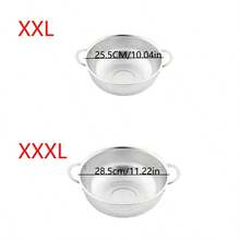 Stainless Steel Multifunctional Strainer Basket - Thickened Mesh Basket With Dual Handles, For Draining And Rinsing Fruits And Vegetables - Multicolor - View 10