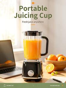 GENAI Portable Blender,Rechargeable Juicer Cup With 10-Blade Cutter, 2-Speed Cordless Smoothie Maker, Self-Cleaning Mini Blender With Type-C Charging For Fruit Juice, Shakes And Travel - Multicolor - View 4