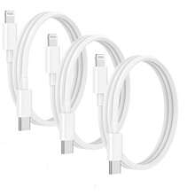 6.6ft/200cm White PD Data Cable 1/2/3pcs Fast Efficient Data Transfer USB-C To Lightning Durable Fast Charging Cable Charging Line Compatible With IPhone 14 Pro Max/14 Pro/14 Plus/14/13/12/11/XS/XR/8/7/6/ Series Apple Phone Computer Extended Charging Cable - White - View 13