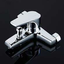 1pc Stainless Steel Bathroom Shower Hot And Cold Water Faucet, Toilet Bathtub Mixing Valve, Concealed Wall-Mounted Three-Way Faucet. Zinc Alloy Three-Valve Bathtub Shower Mixing Faucet, High Pressure Water Control, No Electricity Required, Easy Installation - A - View 10