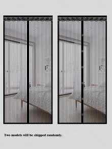 1pc Magnetic Screen Door, Magnetic Closure - Keeps Insects Out While Letting Cool Breezes In, Durable Mesh - Suitable For Pets And Children, Fits Front Doors And Sliding Doors - Multicolor - View 7
