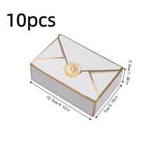 10/50pcs Blank Packaging Paper Gift Boxes, Classic Envelop Gift Boxes For Wedding Favors, Birthday Party, Cosmetics Packaging - Multicolor - View 19