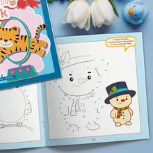 Fun Connect-The-Dots Coloring Series, Shape Drawing And Color Exploration, Focus Training Interactive Bestselling Holiday Gift, Suitable For Daily Learning And Entertainment, Enhances Observation, Concentration And Logical Thinking Skills - 趣味塗色系列 - 查看 4