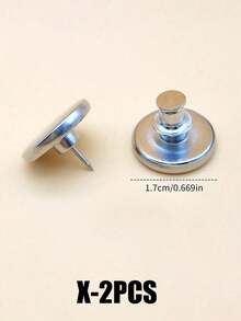 2/6/12/24 Pairs Modern Metal Magnetic Hooks, Wall-Mounted, Polished Surface, Fashion Style, Easy Installation, Strong Adsorption, Suitable For Curtains, Shower Curtains, Gap Sealing - Multicolor - View 13