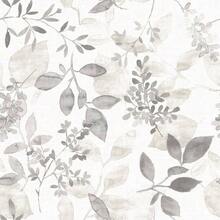 1 Roll 17.7 * 78.7/118.1 Inch Imitation Oil Painting Gray Watercolor Eucalyptus Leaf Self-Adhesive Wallpaper, Waterproof Peel And Stick Wallpaper, Suitable For Artistic Decoration Of Living Room And Bedroom Walls, DIY, Tenant's Old Wall Renovation - A - View 1