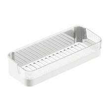 Wall-mounted bathroom storage rack, bathroom simple storage rack without holes bath rack - Blanco - Ver 3