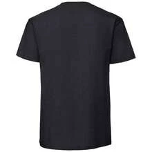 Fruit Of The Loom Mens Ringspun Premium T-Shirt - Black - View 2