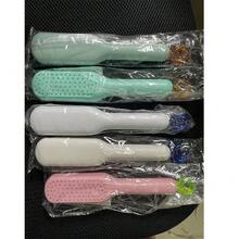 Self-Cleaning Hair Brush With Retractable Bristles - Plastic & Rubber Material, Suitable For Normal Hair Styling - Anti-Static, Gentle On Scalp, Easy To Clean Magic Hair Brush, Hair Styling Tool - Multicolor - View 11