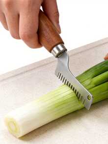 1/2/4 PIEZAS Picador de cebollino para picar cebollino, una herramienta eficiente para picar uniformemente hierbas y ajo, perfecto para la preparación de comidas en el hogar y restaurante; Cortador y rallador de verduras, cuchilla de acero inoxidable, herramienta de preparación de ensaladas de cocina - Multicolor - Ver 7