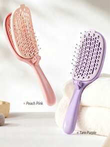 2026 New Fluffy High Crown Comb With Built-In Cleaning Detachable Massage Air Cushion, Foldable Rib Comb, Portable Women's Exclusive Comb, With Cleaning Pad, Foldable, Women's Rib Comb, Suitable For All Hair Types, Travel/Business Trip/Office Use - Air Cushion Comb - View 16