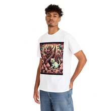 Camiseta unisex para adultos, negra, con diseño de terror, linda, con motivos de gatito demoníaco, cupcake y death metal (tallas S-3XL) - Negro - Ver 8