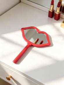 1PC Kiss Highlight | 3D Eyelash & Lip Print Handheld Mirror, Moisture-Proof Portable Bathroom Mirror, High-Definition Non-Distorting Mirror, Exclusive Gift For Besties, Valentine's Day/Wedding Season/Christmas/Mother's Day/Campus Season Souvenir, Suitable For Bedroom/Dorm/Outdoor/Travel/Bag Portable - Multicolor - View 14