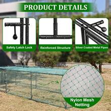 BingoPaw 3.2 Meters Metal Chicken Run Coop Hen Rabbit Hutch Cage With Shelter Cover - View 10