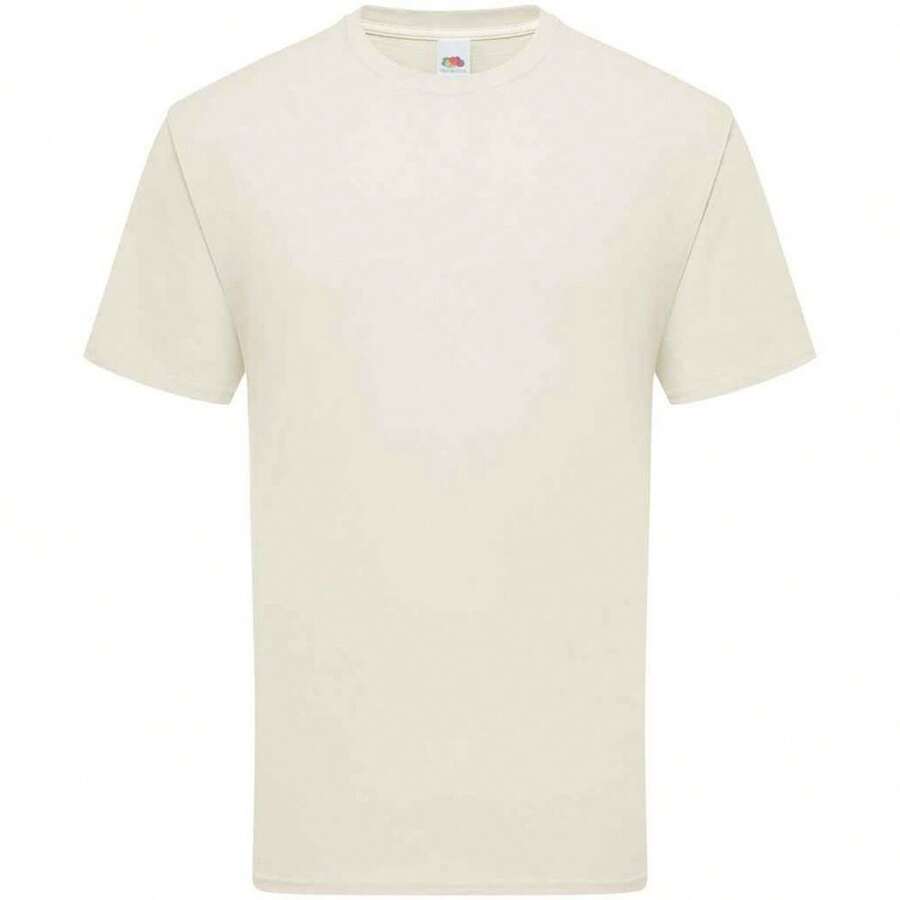 Fruit Of The Loom Mens Ringspun Premium T-Shirt - Natural - View 1