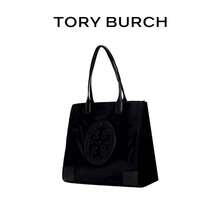 TORY BURCH Ela Large Capacity Fabric Tote Bag Shopping Bag Shoulder Handbag Medium Women's 87116-001 - Black - View 2