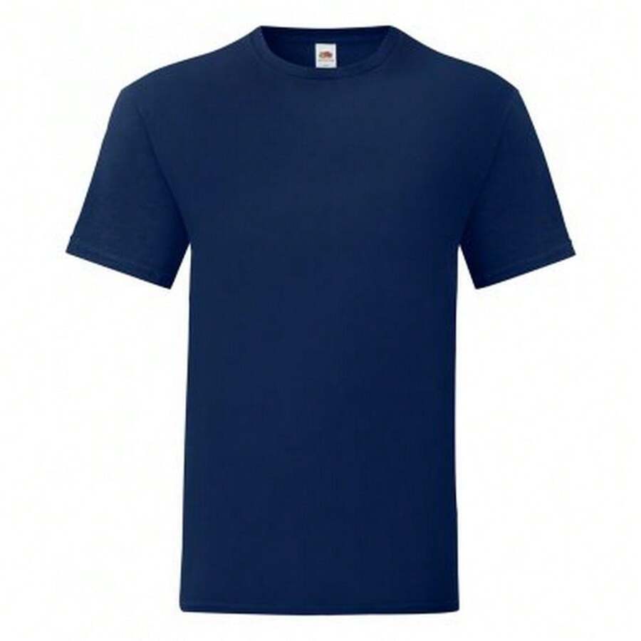 Fruit Of The Loom Mens Iconic T-Shirt - Navy - View 1