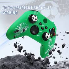 Football Theme Tabletop Game Accessories Trophy Pattern Handle Skin Sticker Compatible With Xbox Series X Wireless Controller RALAN 1pc Controller Protective Shell + 2pcs Customized Joystick Caps - View 9