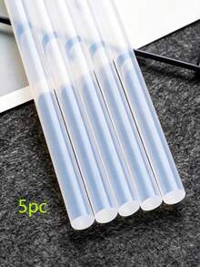 5 Peças/10 Peças/20 Peças/100 Peças Bastões de Cola Quente Transparentes, Bastões de Cola DIY de Alta Adesão 7/200mm, Suprimentos Essenciais para Artesanato DIY, Adesivo para Roupas de Boneca, Suprimentos para Decoração de Festa - bastão de cola - Visão 10
