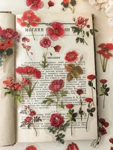 1 Pack 40pcs Plant Flower Rose Tulip Daisy PET Stickers Decorative Material DIY Scrapbook Stickers - DT534 - View 9