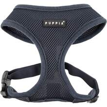 Arnés para Perro Puppia Soft Auténtico, Rojo - Mediano - Gris - Ver 1