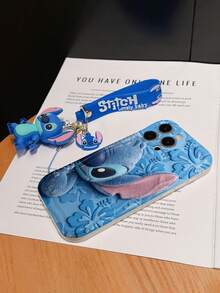 Disney Lilo And Stitch Phone Case : 3D Fluffy Pattern Border Protector Phone Soft Phone Case With A Free Cute Stitch Bracelet Chain Lanyard, Stitch, Lilo, Angel, For Apple 17 Promax 17 Pro 16 15 14 13 12 11 Pro Max XS Max X XR Soft Cover Summer Phone Case - 白色 - 查看 6