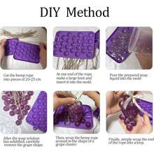 Silicone DIY Soap Making Kit Grape Soaps Molds Exquisite Mold For Handmade Soap Making Gift (Without Soaps) - A - View 4