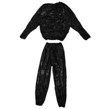 Heavy Duty Fitness Weight Loss Sweat Sauna Suit Exercise Gym Anti-Rip Black 4XL - A - View 7