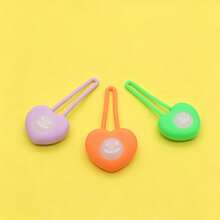 1pc/3pcs Heart-Shaped Pet LED Glowing Pendant, Night Anti-Lost Collar Charm, Universal For Cats And Dogs - Multicolor - View 11