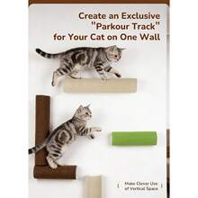 Cat Climbing Scratching Post, Self-Adhesive Design, Let Pets Enjoy Fun And Relaxation. No Drilling, Wall-Mounted Installation, Wear-Resistant And Scratch-Resistant - 30cm - View 11
