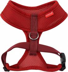 Authentic Puppia Soft Dog Harness, Red - Medium - Baby Pink - View 2