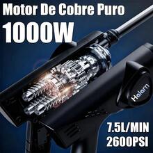 Hidrolavadora Inalámbrica Portátil HALARN, 6 En 1 Pistola Eléctrica Profesional De 2600 PSI Con 2 * Baterías - Negro - Ver 4
