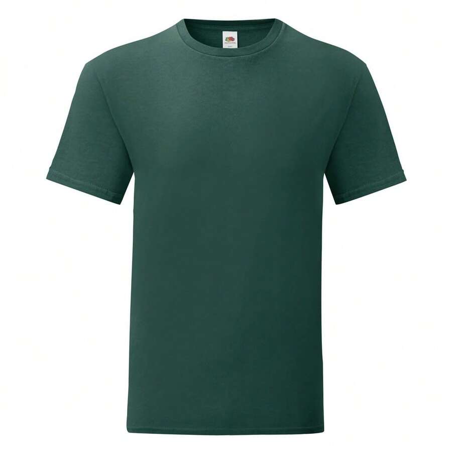 Fruit Of The Loom Mens Iconic T-Shirt - Forest Green - View 1