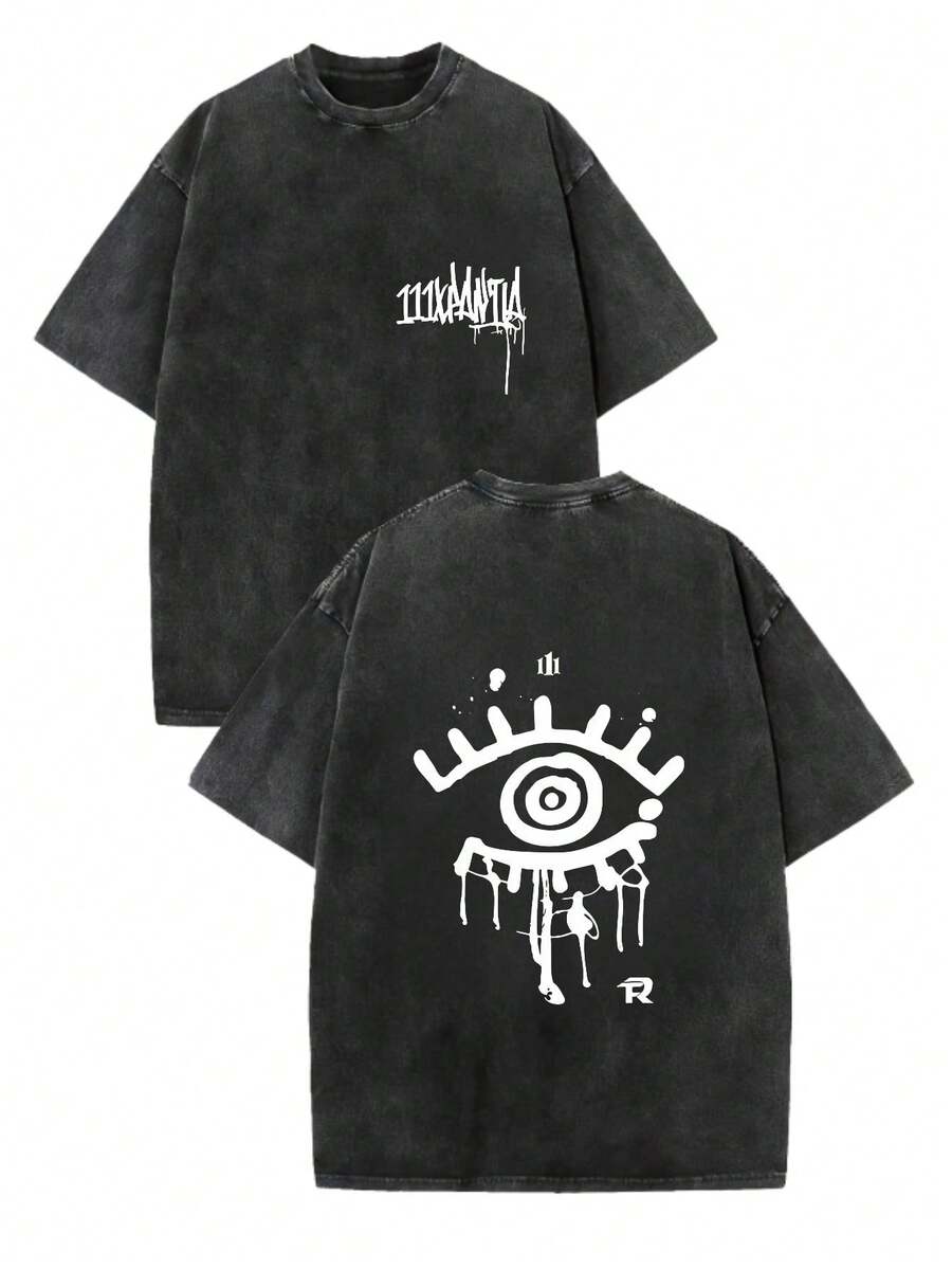 Camiseta 2025 Album 111XPANTIA Fuerza Regida, Estilo Grunge Hip Hop, Unisex, Streetwear, Casual, Manga Corta, para Hombre y Mujer, Edición Especial Ting Ge 7KIU - Negro - Ver 1
