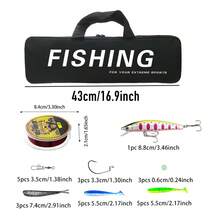 White Pink Fishing Rod & Reel Combo Stylish Beginner Friendly Ready To Use Portable Kit For River Stream Lake Angler Gift - Pink - View 5