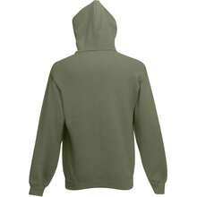 Fruit Of The Loom Mens Hooded Zip Sweatshirt Front Pouch Pockets 5szs - Classic Olive - View 2