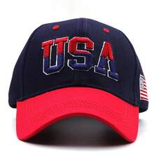 USA Letter Embroidered Baseball Cap Outdoor Sports Baseball Cap Suitable For Team Sports - Multicolor - View 7