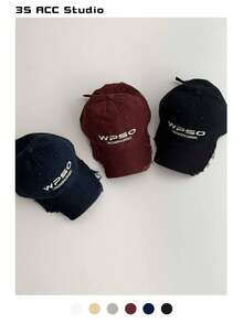 Topi Baseball Hip Hop Wanita Lembut dengan Motif Kamuflase Lusuh, Topi Baseball Gaya Jalanan Retro Amerika, Topi Pelindung Matahari Musim Panas yang Keren dan Serbaguna - WPSO Atap Rusak - View 6