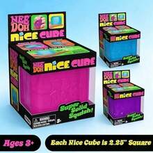 asmodee Schylling NeeDoh Nice Cube Squishy Toy, Super Solid Slow-Rebound Sensory Cube, Assorted Colors (Random) - Multicolor - View 5