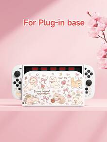 New Switch 2 (2025) Game Console Accessories, Cute Fresh Style Theme, Kitten Rose Pattern Printed Switch Protective Case, Compatible With Switch 2/Switch NS/Switch OLED/Lite, Suitable For Switch 2/Switch Game Console Accessories, Full Set, Storage Bag, Card Slot Dock, Switch Protective Case, Best Gift For Switch Players - Multicolor - View 3