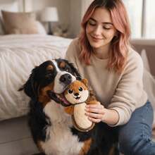 Outward Hound Xtreme Seamz Dog Toy, Reinforced Seams &Amp; Multiple Stitching, Durable Plush With Squeakers, Squirrel, 83 - 白色 - 查看 6