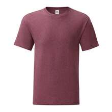 Fruit Of The Loom Mens Iconic 150 T-Shirt - Burgundy Heather - View 1