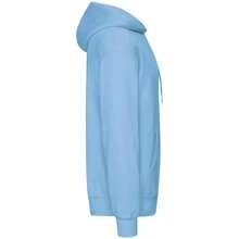 Fruit Of The Loom Unisex Adults Classic Hooded Sweatshirt - Sky Blue - View 3