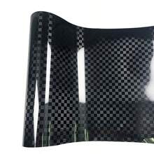Grid Checkered Carbon Fiber Vinyl Self Adhesive Film Waterproof Decor Sticker For Car Motorcycle Modification - Checkered Glossy - View 8