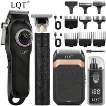 LQT 家用理髮工具組 (5件/4件/3件/2件/1件)，迷你無線理髮器套裝，鬍鬚修剪器、刮鬍刀和耳/鼻毛修剪器，USB 充電，男士理髮工具，適用於個人、家庭和理髮店使用，理想的男士禮物，父親節禮物 - 查看 14