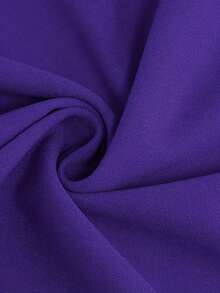Dress + Solid Color Dress With Front Bow - 紫色 - 查看 5