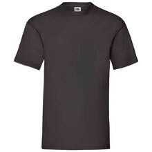 Fruit Of The Loom Mens Valueweight T-Shirt - 黑色 - 查看 1