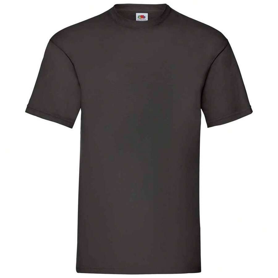 Fruit Of The Loom Mens Valueweight T-Shirt - 黑色 - 查看 1